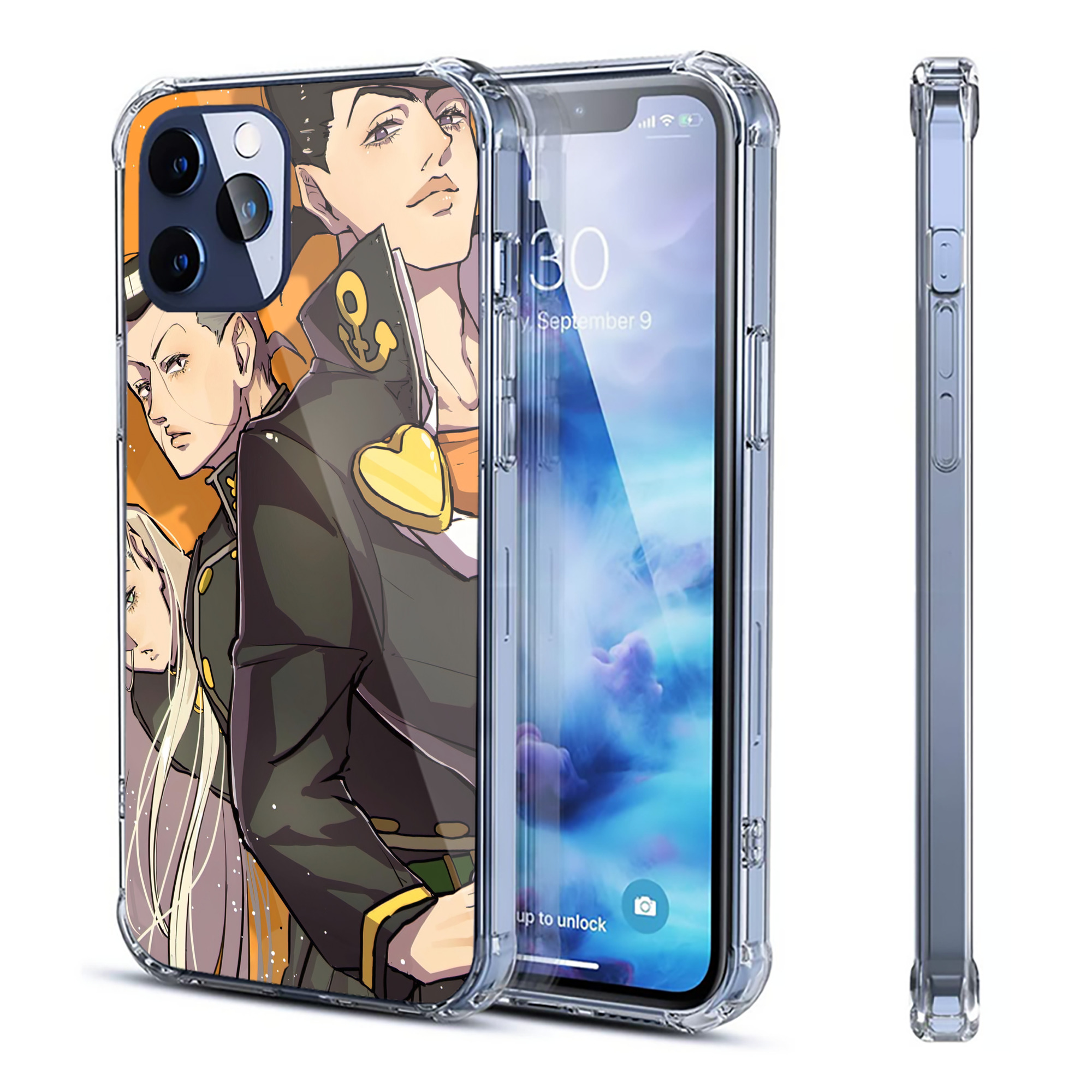 （画像用） ジョジョの奇妙な冒険 JoJo's Bizarre Adventure 【iPhone 12シリーズ対応】透明スマホケース（クリアソフトケース）